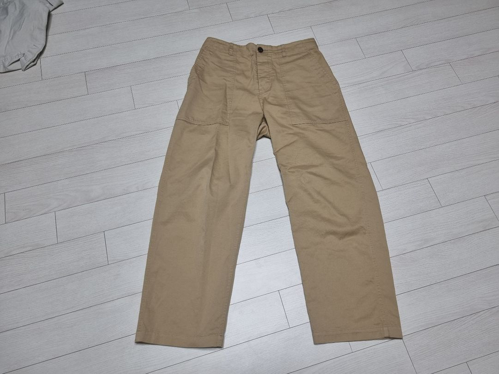 BEAT & SLNC Fatigue Banding Pants 비트앤사일런스 퍼티그 남성 밴딩 면팬츠 베이지 M--5