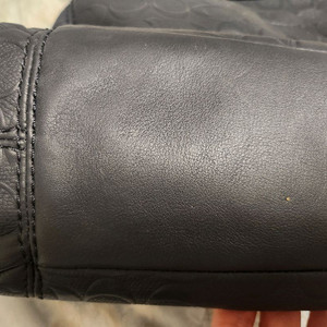 코치 시그니처 패턴 레더 숄더백