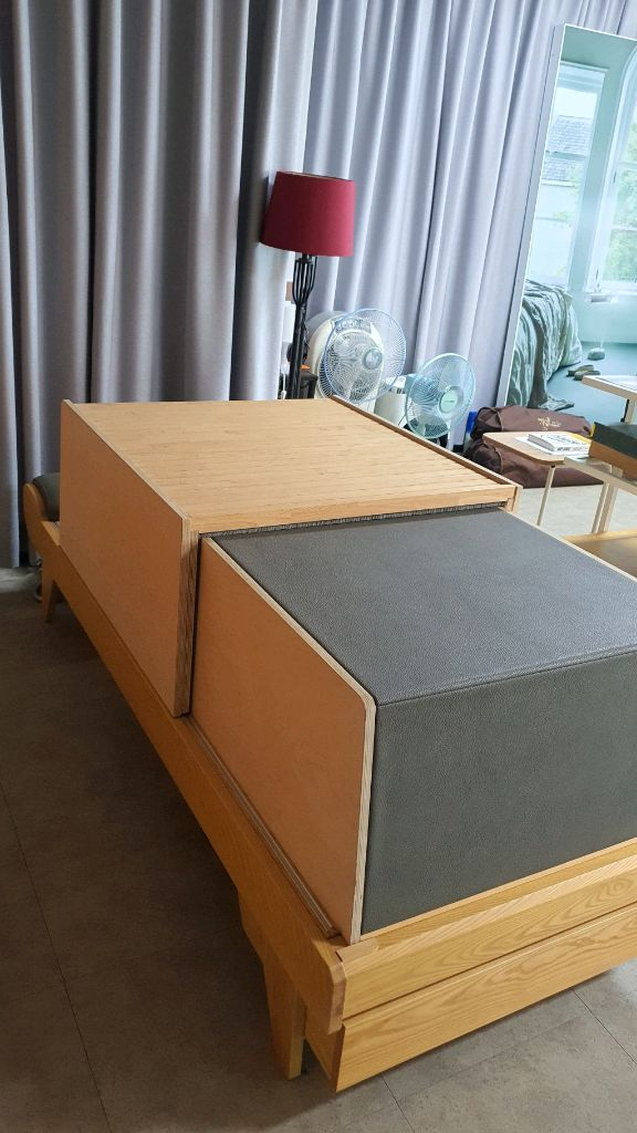 원목 소파 베개 세트--1