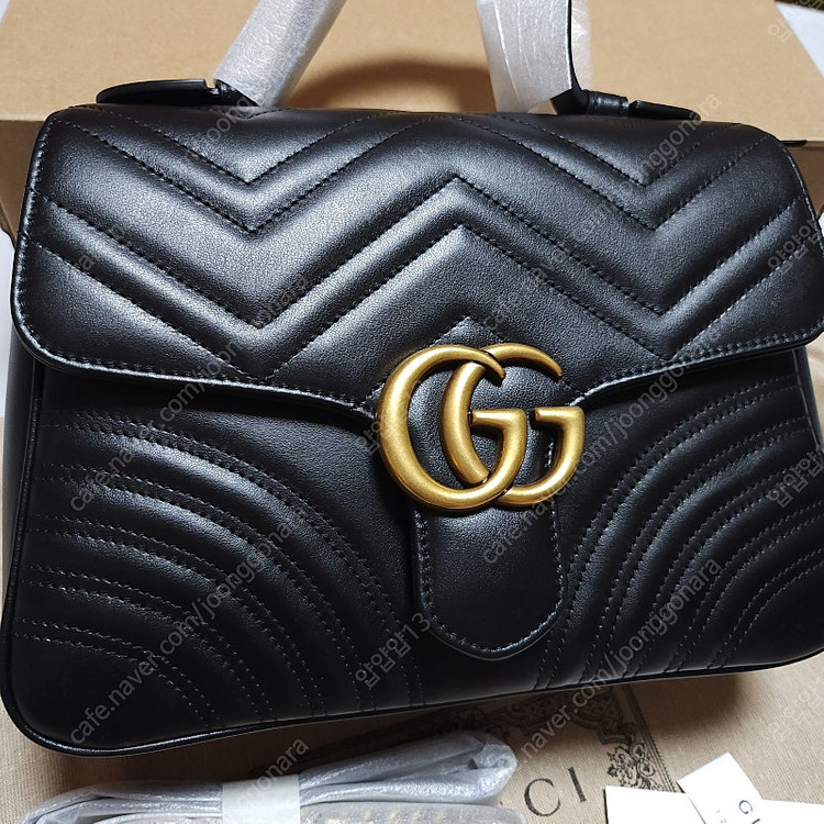 구찌 마틀라세 탑핸들백 스몰사이즈--7