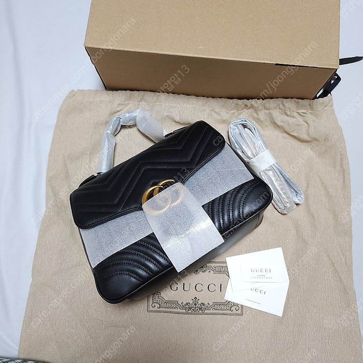 구찌 마틀라세 탑핸들백 스몰사이즈--9