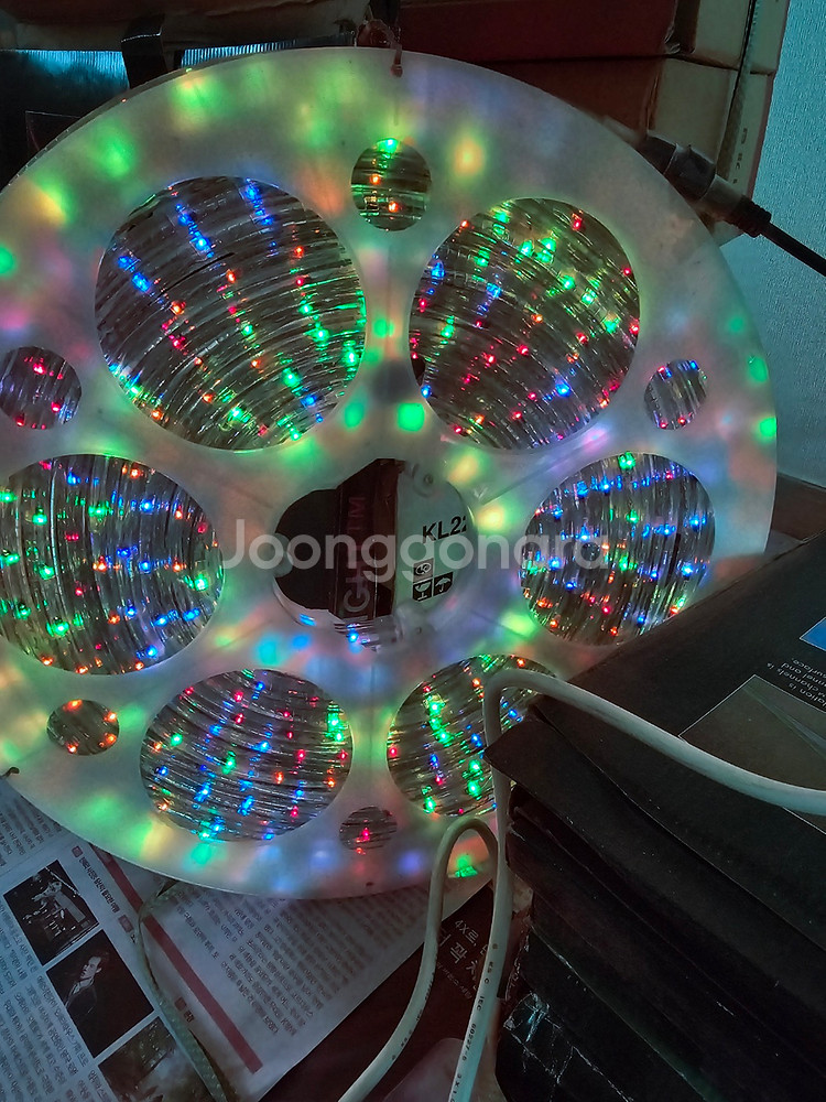 무지개색 불빛조절형 줄네온--4