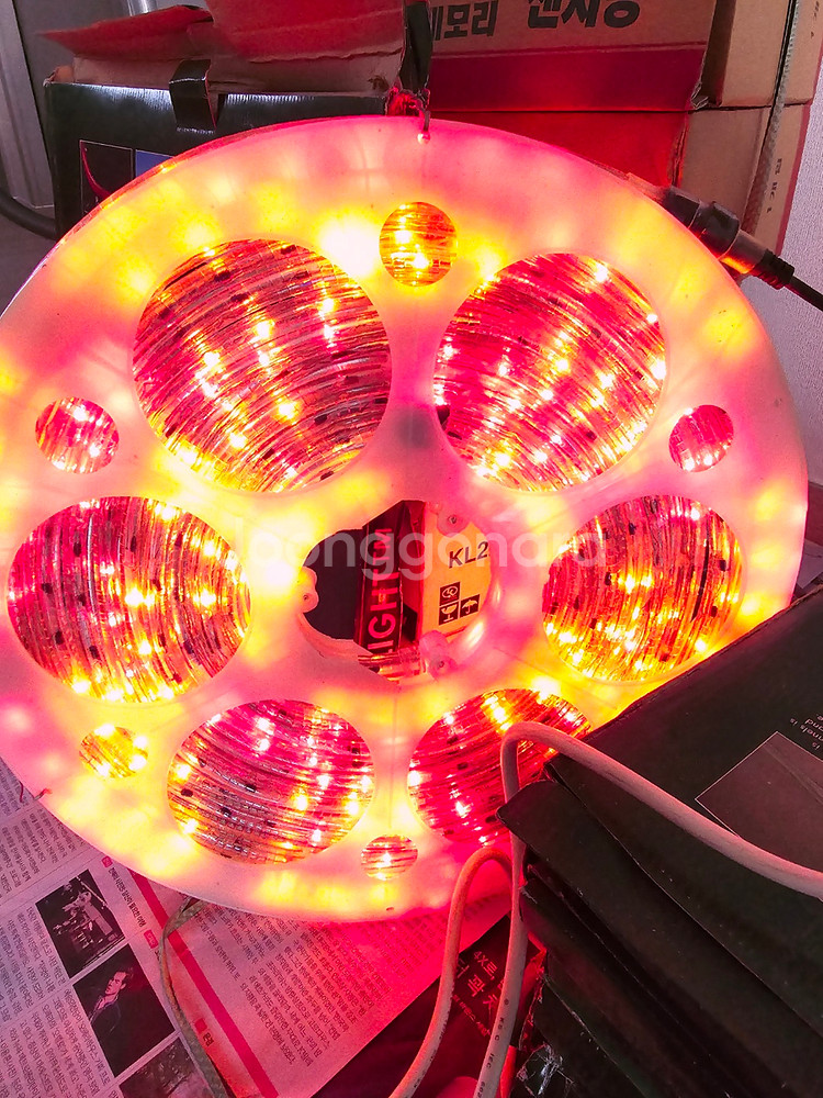 무지개색 불빛조절형 줄네온--5