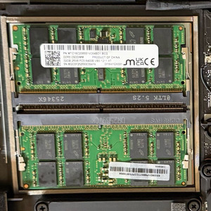 마이크론 CSODIMM DDR5 6400mhz 32gb 램