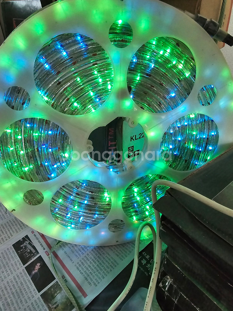 무지개색 불빛조절형 줄네온--6