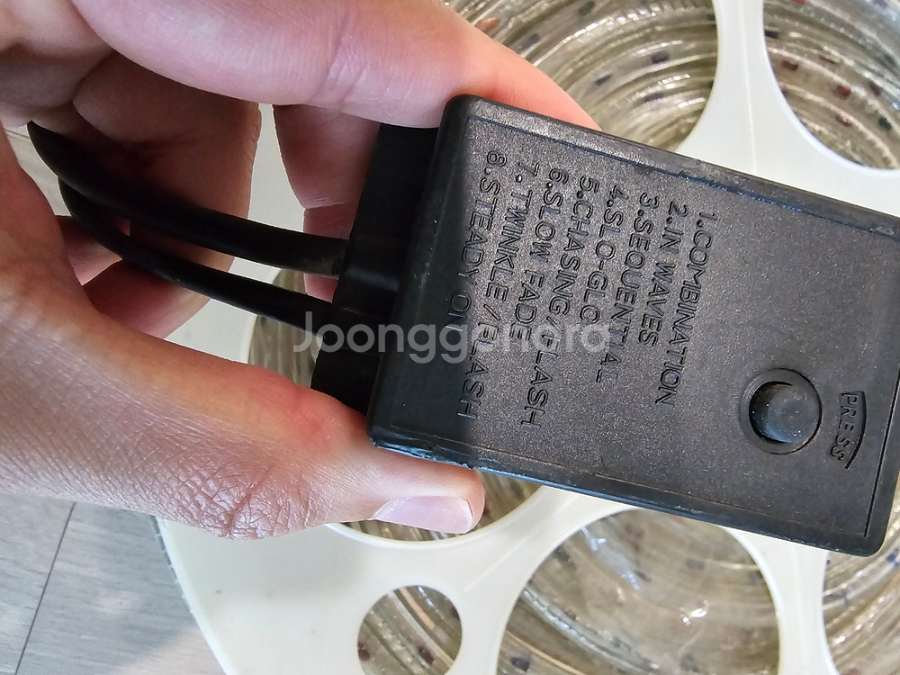 무지개색 불빛조절형 줄네온--8