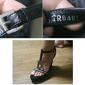 크리스챤 디올로고 웨지 샌들(정품)