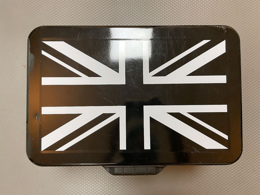 캠핑퍼스트X아베나키 블랙 유니언잭 스틸쿨러 아이스박스 29L--1