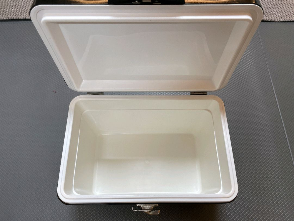 캠핑퍼스트X아베나키 블랙 유니언잭 스틸쿨러 아이스박스 29L--3