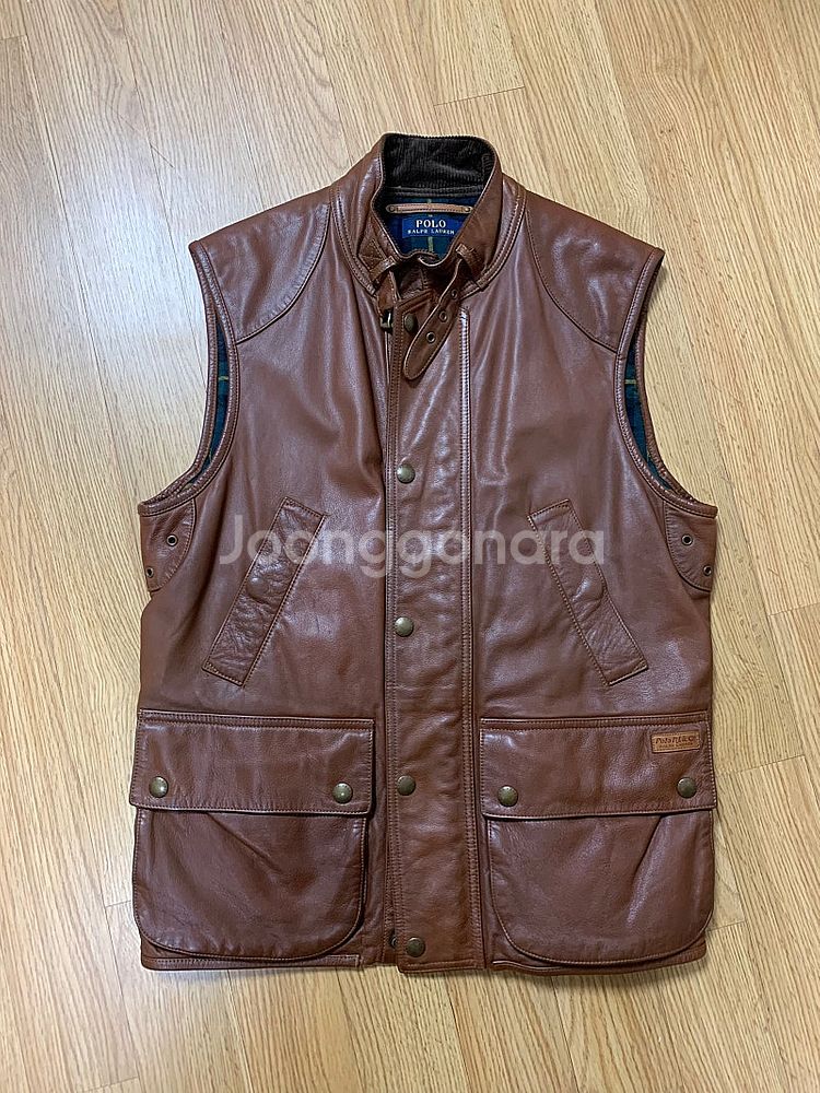 폴로 M 바이커 레더 베스트 매장판--1