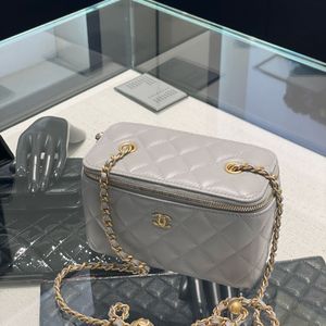 샤넬 베니티백 골드볼 퀼팅 체인백 미듐 그레이 이미지