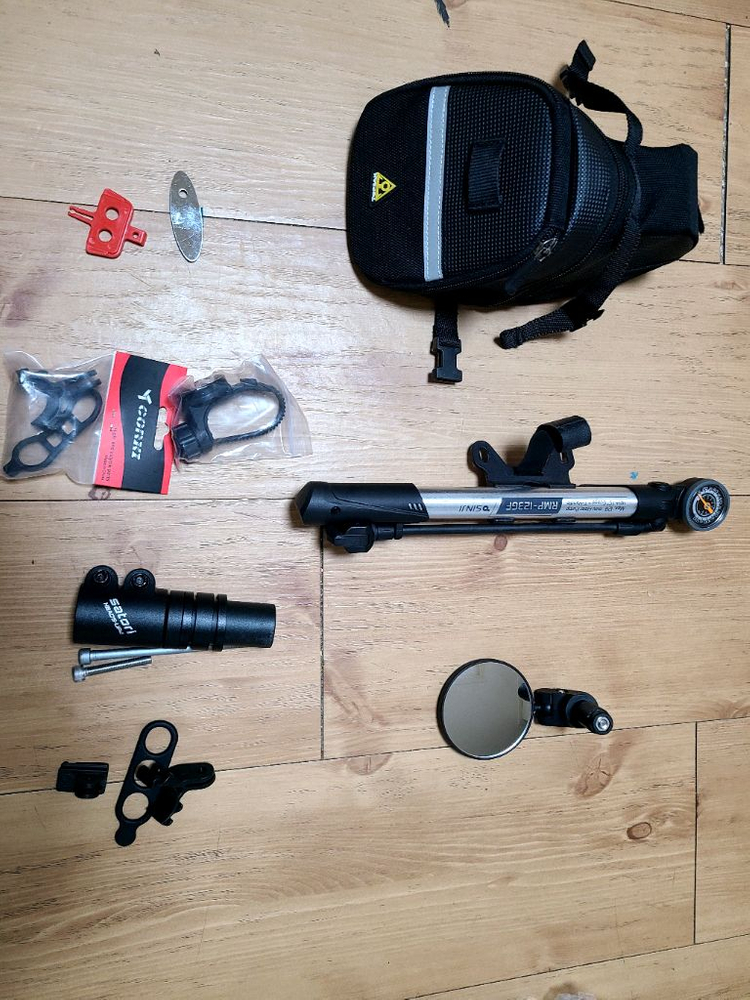 자전거 가방. 미니 펌프. 자전거 백미러. 자전거용품--6