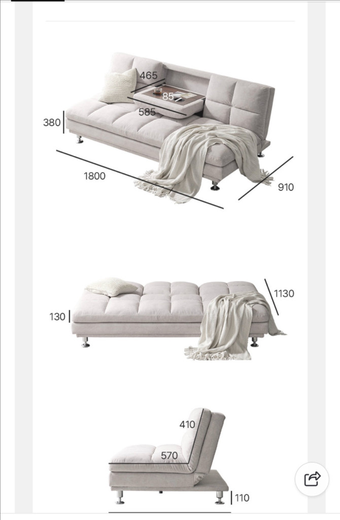 3인용 쇼파(쇼파베드)--3