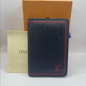 루이비통 타이가 블루마린 투톤 오거나이저 카드지갑