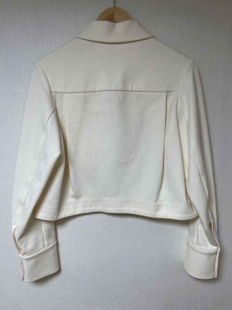 COS 코스 크롭 트윌 집업 자켓 (오프화이트 XS)--1