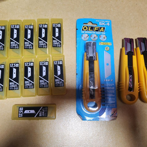 올파 자동 안전 커터칼 3개 커터날 11세트