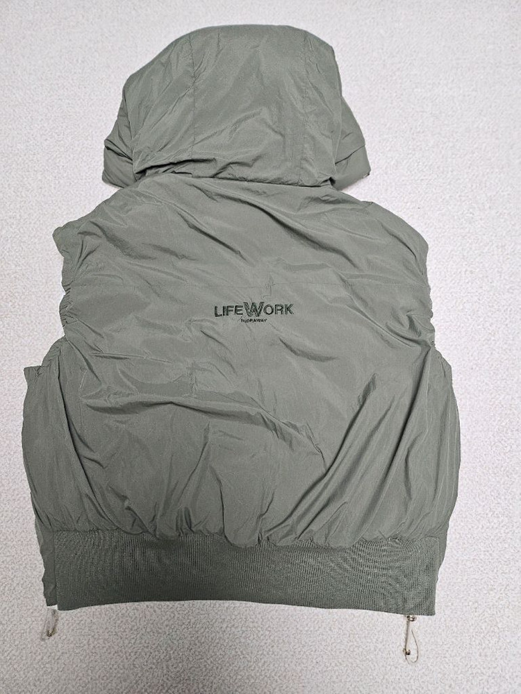 라이프 워크 퀄팅 양면 패딩 조끼 s--7