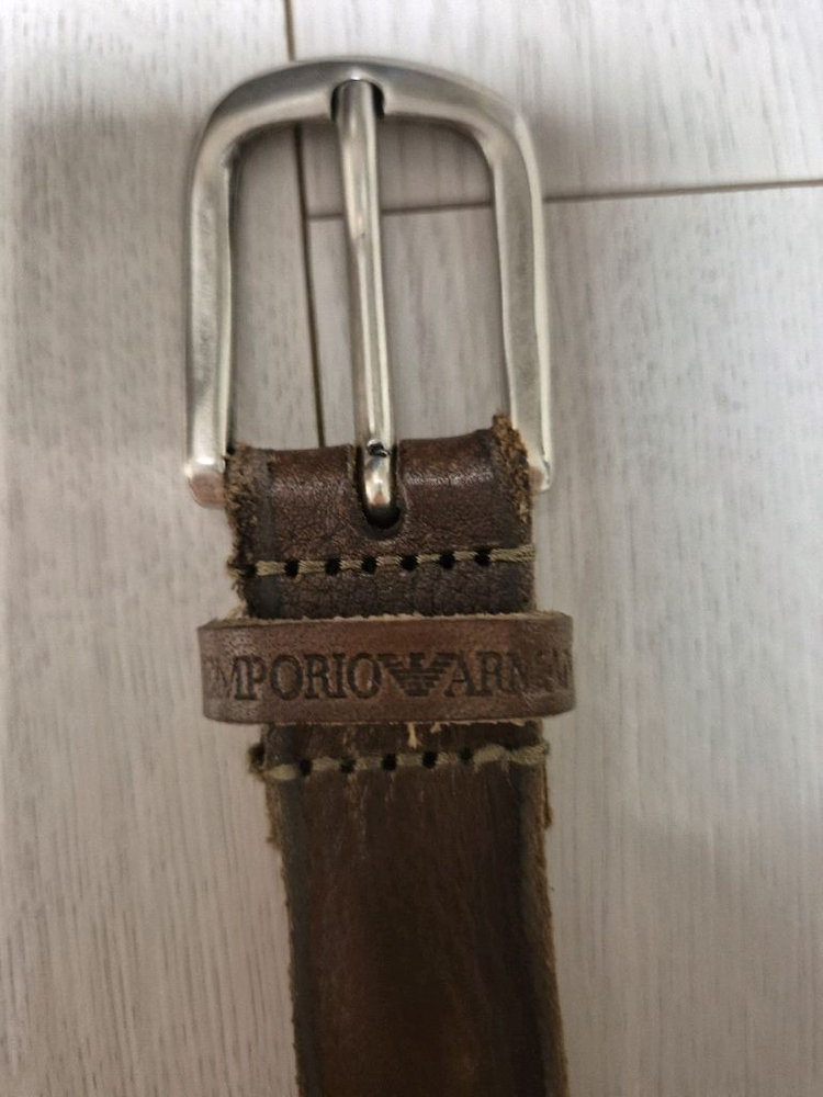 [정품] 엠포리오 아르마니 스터드 레더 벨트 (새상품급)--1