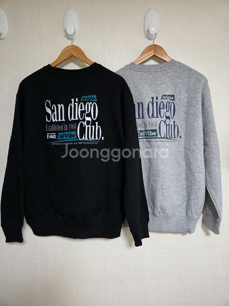 행텐 기모 맨투맨 새상품 2벌 일괄--1