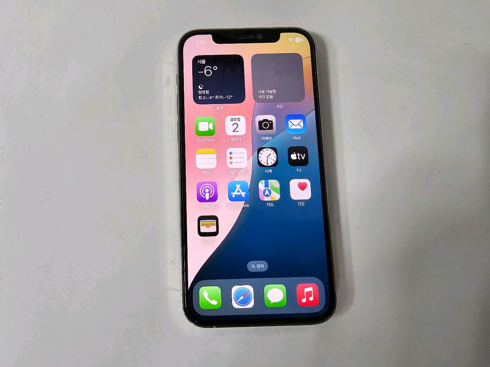 아이폰12프로 실버 128G s급--2