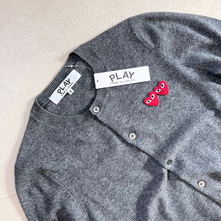 꼼데가르송 더블하트와펜 라운드 가디건--2