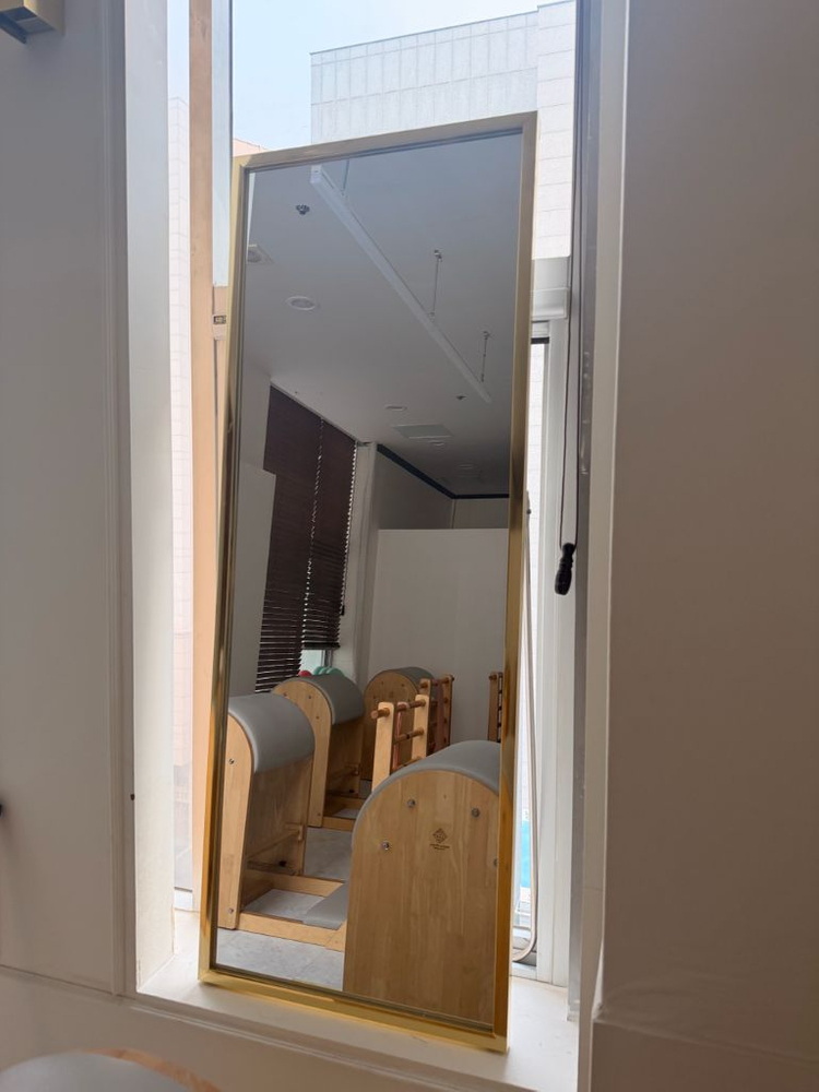 대형 골드 프레임 전신거울--1