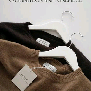 PMY STUDIO 니트 원피스 차콜, 블루 이미지