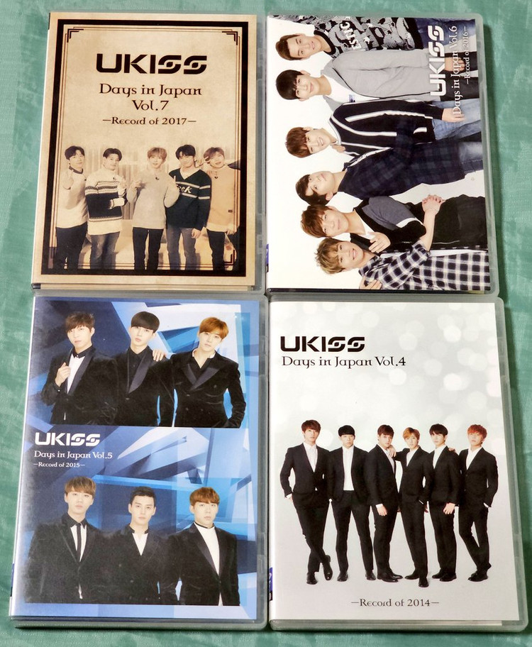 UKISS 이준영 유키스 일본 DVD 판매 UKISS Days in Japan vol.4~7 이미지