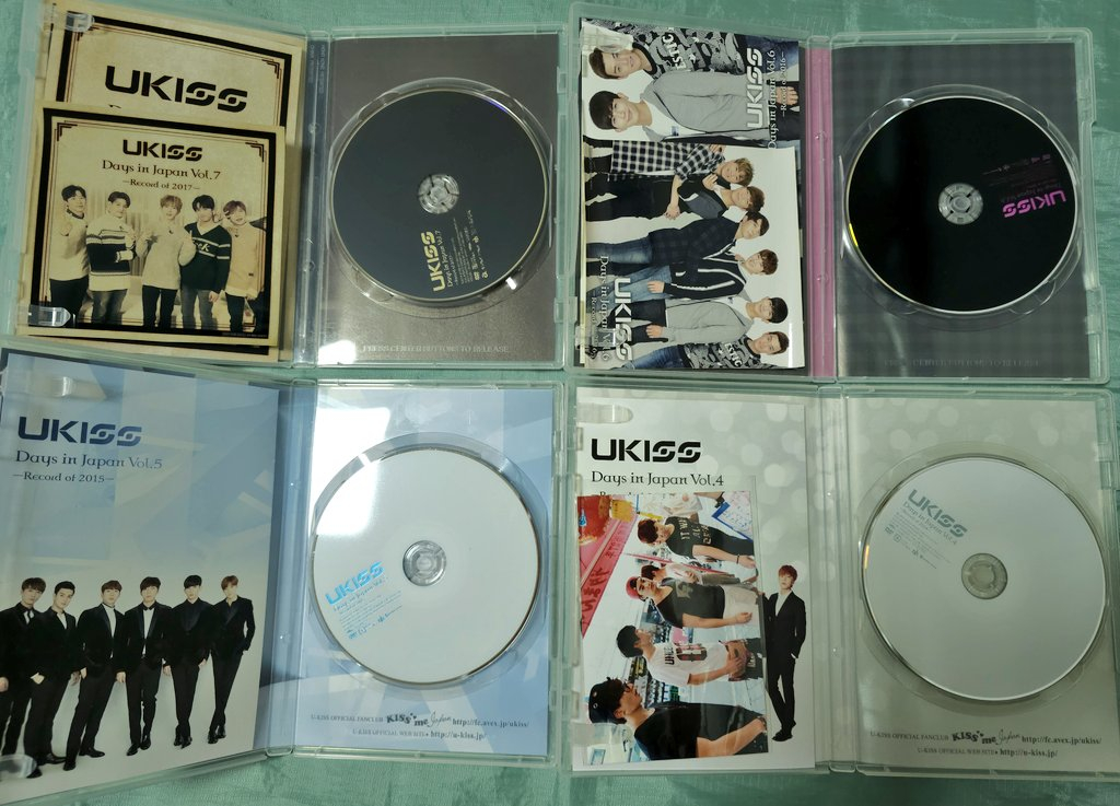 UKISS 이준영 유키스 일본 DVD 판매 UKISS Days in Japan vol.4~7 이미지