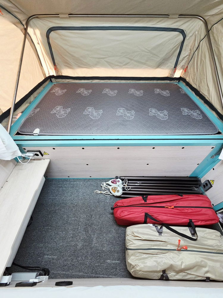 신화 텐트트레일러 T6 / 650만원 / 무버!! 무시동 히터!! 에어컨까지!! 이미지