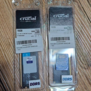 마이크론 Crucial DDR5-5600 CL46 16기가 2개 팝니다.