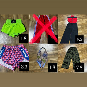 에눌가능) 줌바 웨어 xs 옷 트레이닝 바지 팬츠 점프수트 숏 반바지