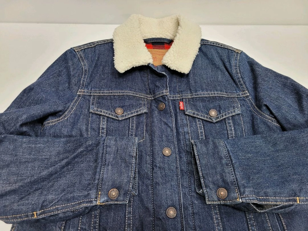 (새상품급) LEVIS 리바이스 양털 구스 다운 청자켓 / 여 S 이미지