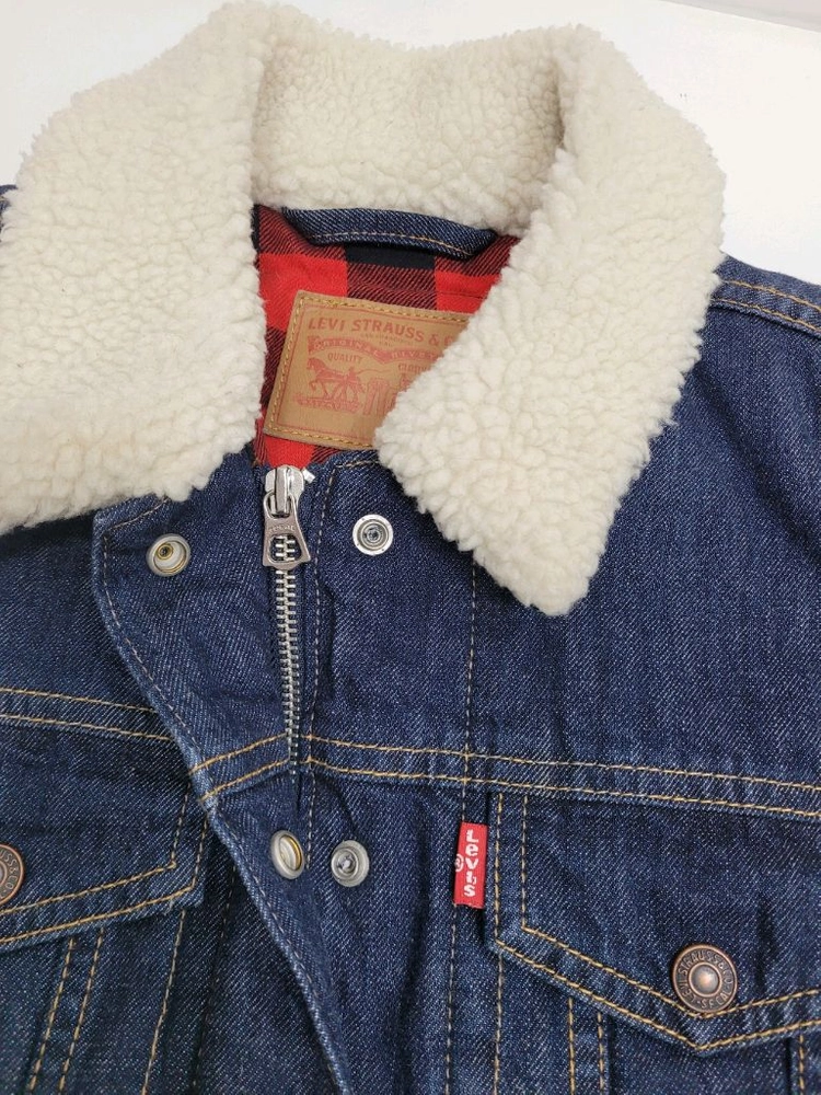 (새상품급) LEVIS 리바이스 양털 구스 다운 청자켓 / 여 S 이미지