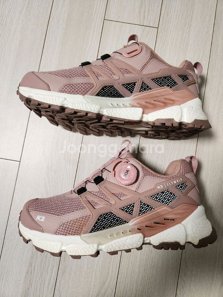 실착두어번))K2 수지 다이얼 트레킹화 폴리곤 FWF22N56 등산화 워킹화 사이즈240실착 두어번해서 사진처럼 오--1