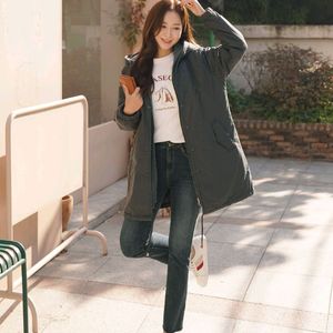 후드 누빔 점퍼