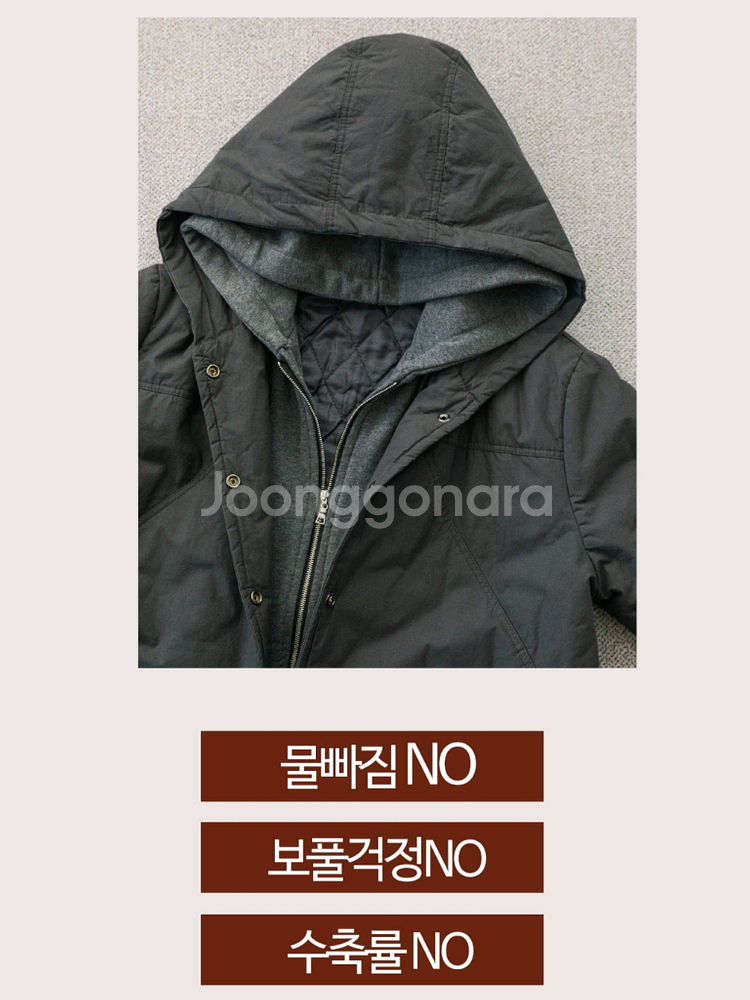 후드 누빔 점퍼--6