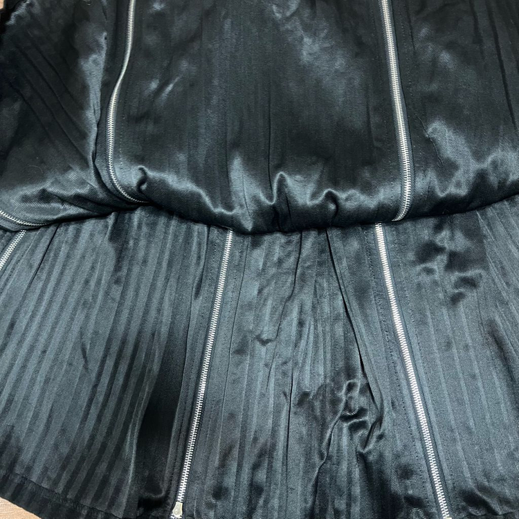 새상품 유니크 지퍼 모직 스커트(free)--4