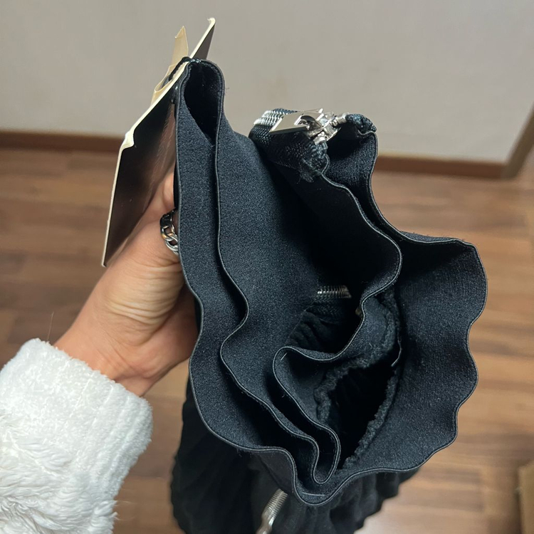 새상품 유니크 지퍼 모직 스커트(free)--7