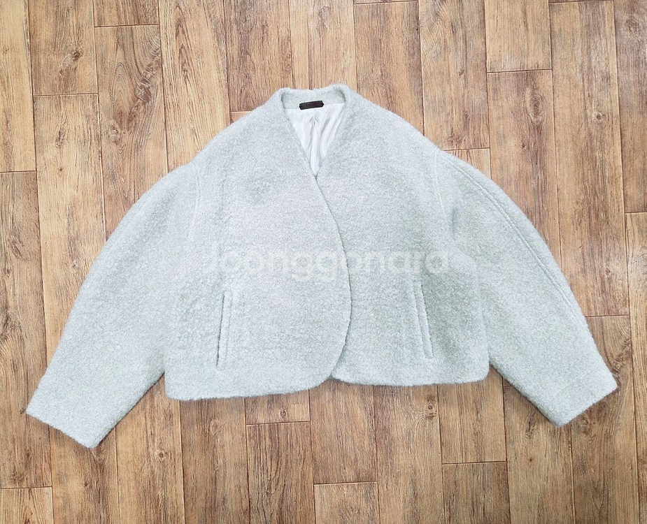 레이스(RRACE) 알파카 커브드 숏자켓 프리사이즈 새상품--4