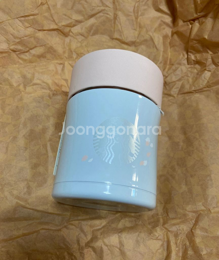 새제품) 스타벅스 벚꽃 보온통, 죽통, 이유식통, 도시락 컨테이너 300ml--1