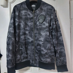 NBA 네츠 카모 밀리터리 봄버 자켓 블루종 XL 105