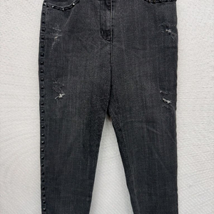 오브제 빈티지 스터드 흑청데님 (27~28)