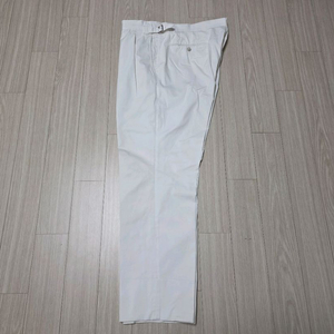 링자켓 블랙라벨 화이트 투 플리츠 코튼 트라우저 슬랙스 팬츠 / (사르톨로지 에치젠야 인코텍스 로타 테스토리아)