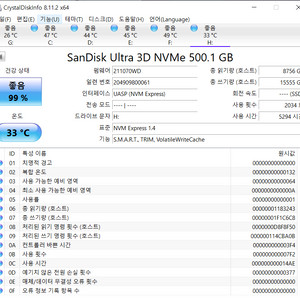 샌디스크 500GB NVMe SSD