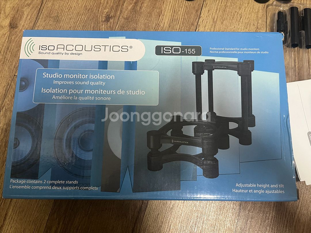 아이소어 어쿠스틱 모니터 스피커 방진 스탠드 받침대 IsoAcoustic iso-155--1