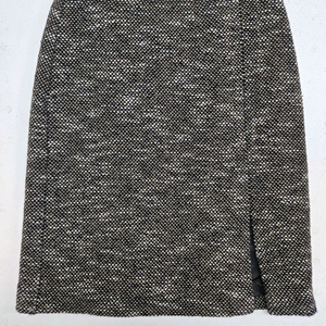 막스앤코 트위드 미니 스커트 블랙 슬릿 막스마라