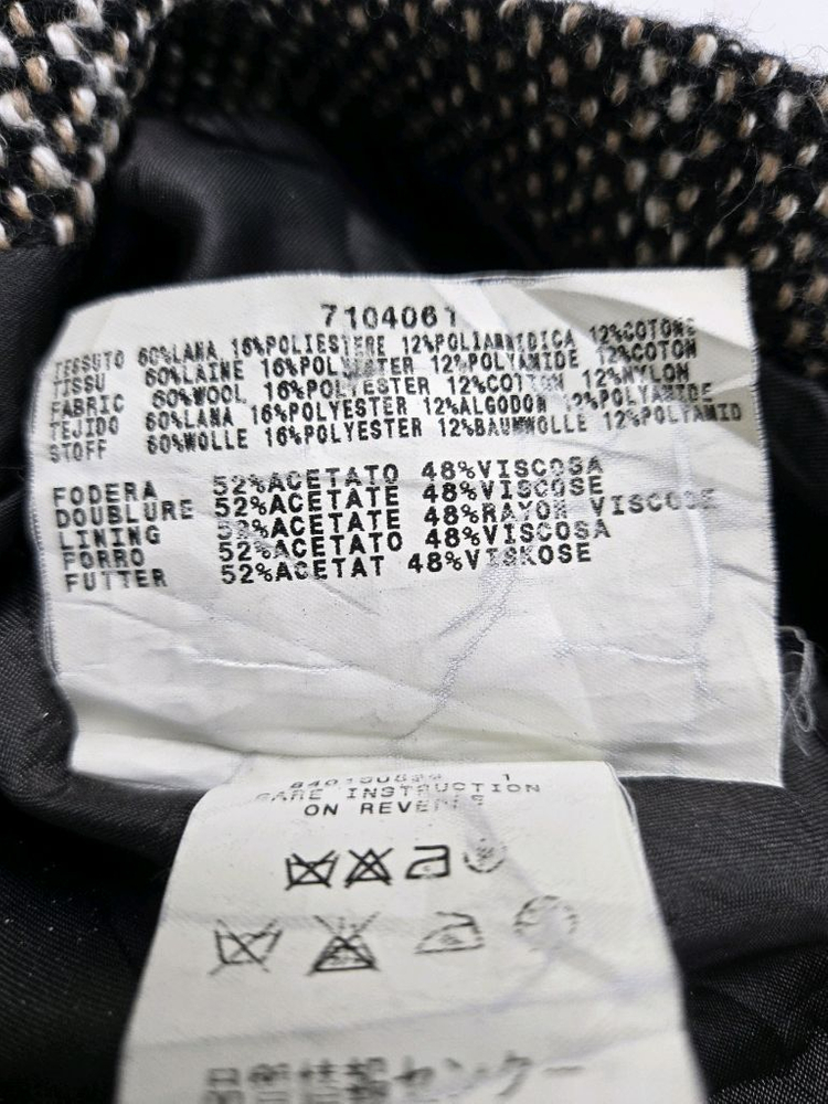 막스앤코 트위드 미니 스커트 블랙 슬릿 막스마라--4