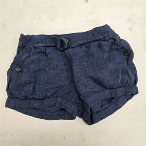 버버리 네이비 벨트 아동 반바지 숏팬츠