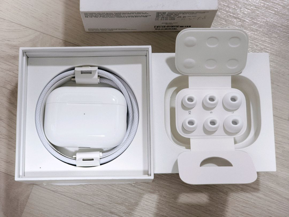 애플 에어팟 프로 2세대 (C타입) 케이스+오른쪽+구성품 판매 이미지